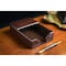 Dacasso Dark Brown Bonded Leather 4" x 6" Memo Holder AG-3609 - alternate 4
